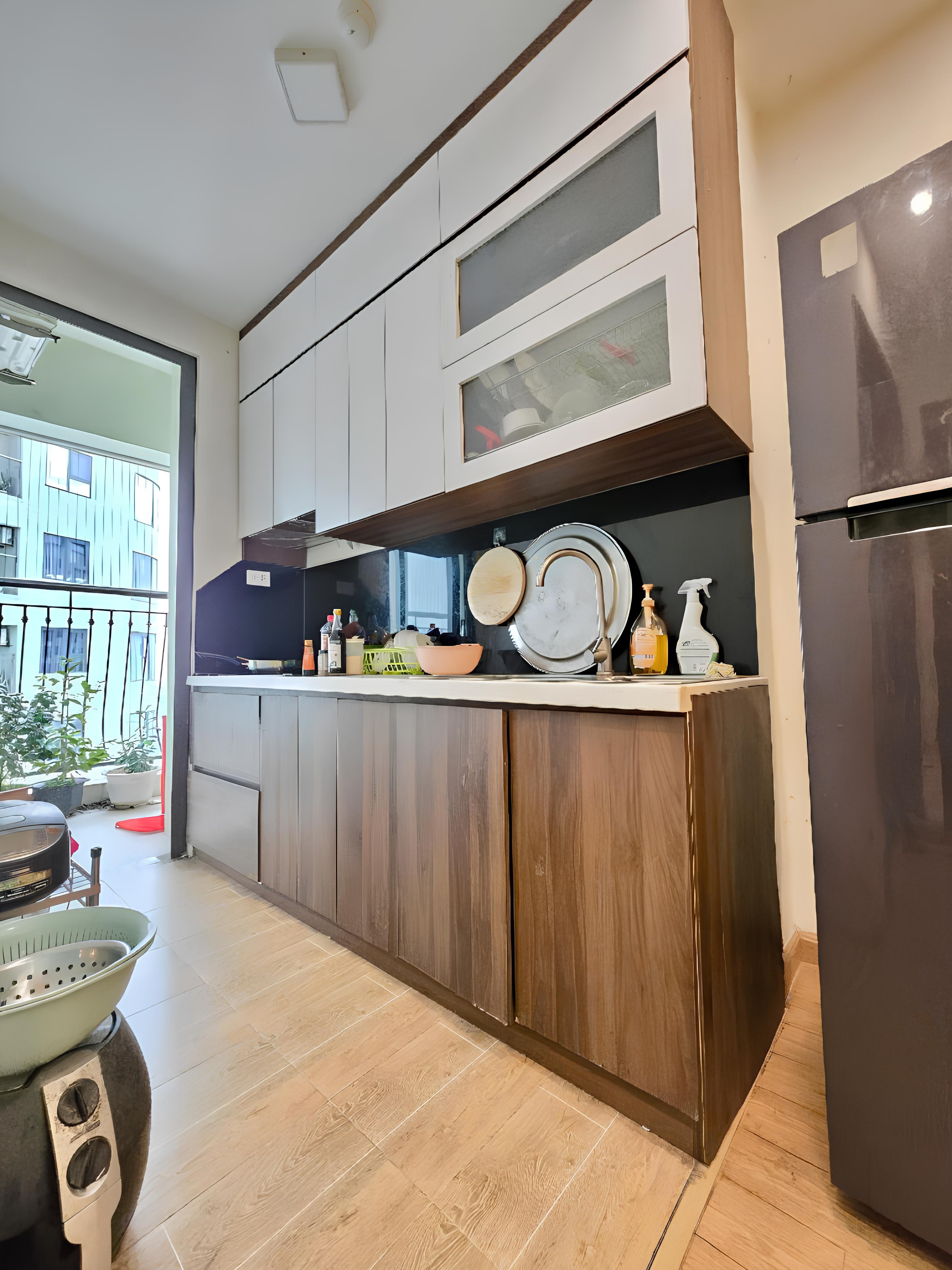(Tin thật 100%) CH 68m2 x 2PN có lốt ôtô tại Gelexia Tam Trinh - ban công hướng Nam - nội thất đẹp - Ảnh 1
